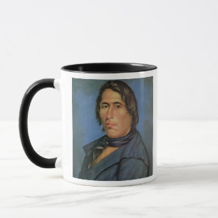 Tecumseh (1768-1813) (olja på kanfas) mugg