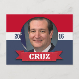 Ted Cruz 2016 Vykort