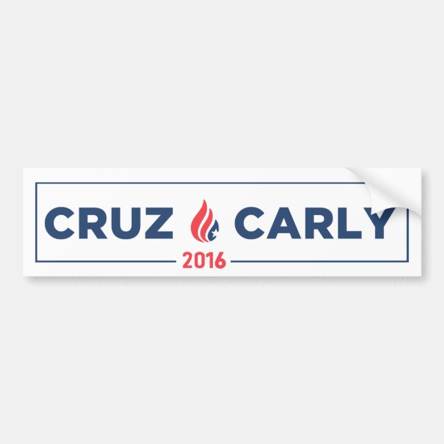 Ted Cruz Carly Fiorina bildekalvit Bildekal (Framsidan)