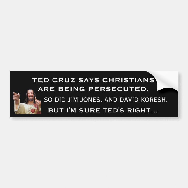 Ted Cruz falsk profet Bildekal (Framsidan)