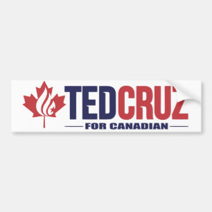 Ted Cruz för kanadensare Bildekal