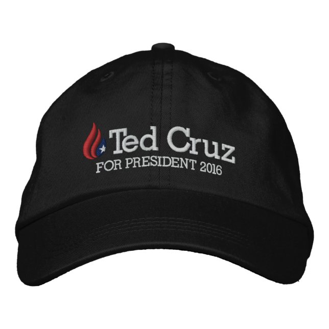 Ted Cruz för president 2016 Broderad Keps (Framsida)