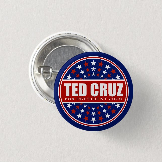 Ted Cruz för president 2028 Knapp (Framsida & baksida)