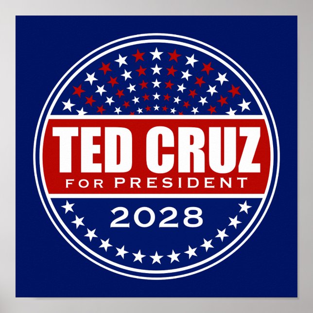 Ted Cruz för president 2028 Poster (Framsidan)