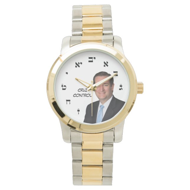 Ted Cruz - Hebrew Dial Armbandsur (Framsida)