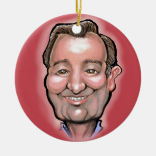 Ted Cruz Julgransprydnad Keramik