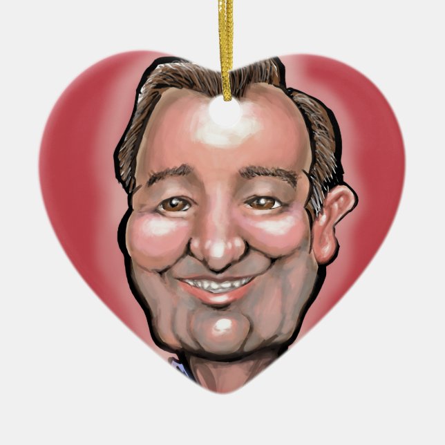 Ted Cruz Julgransprydnad Keramik (Framsidan)