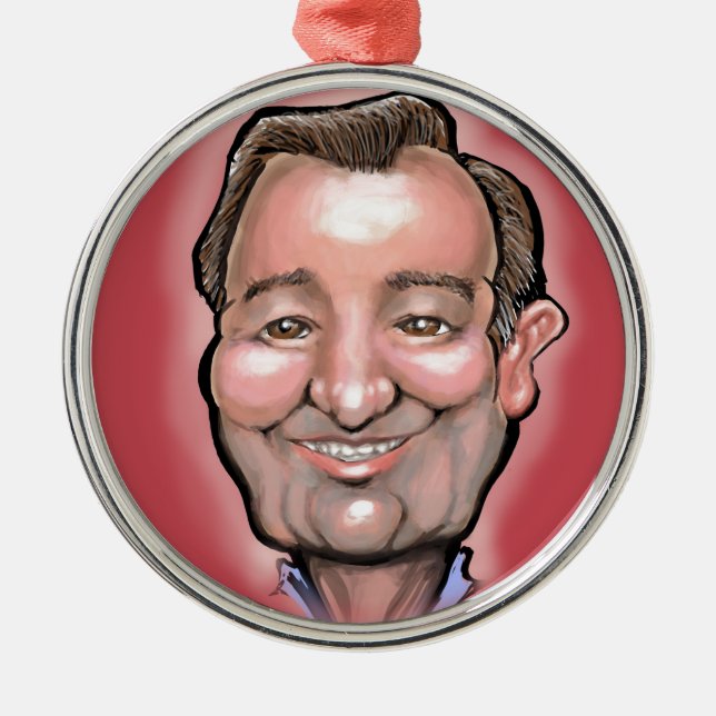 Ted Cruz Julgransprydnad Metall (Framsidan)