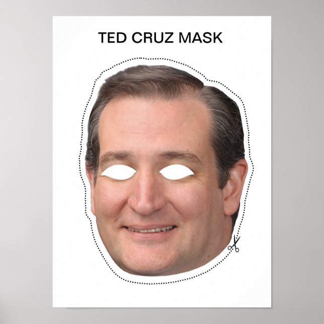 Ted Cruz Mask Poster (Framsidan)