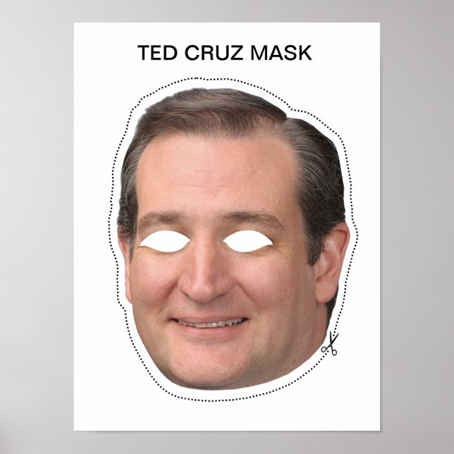 Ted Cruz Mask Poster (Framsidan)