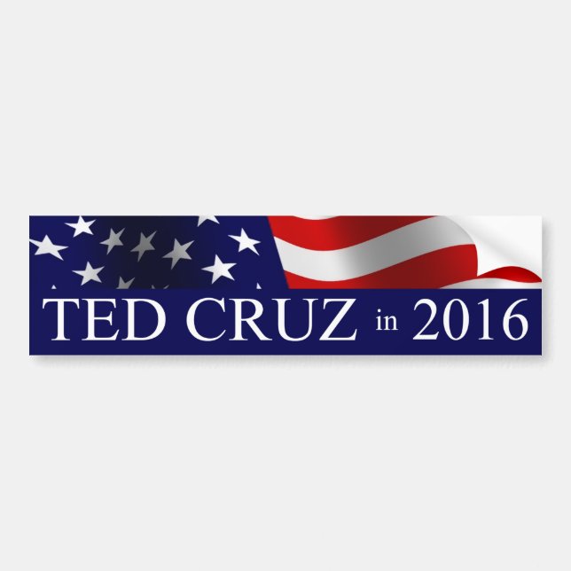 Ted Cruz President 2016 Bildekal (Framsidan)