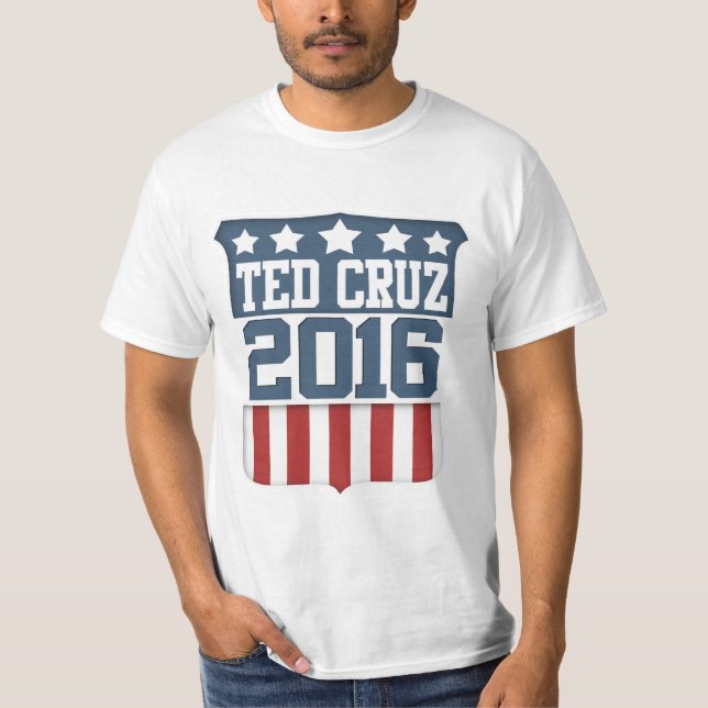 Ted Cruz president 2016 skyddar Tee Shirt (Framsida)