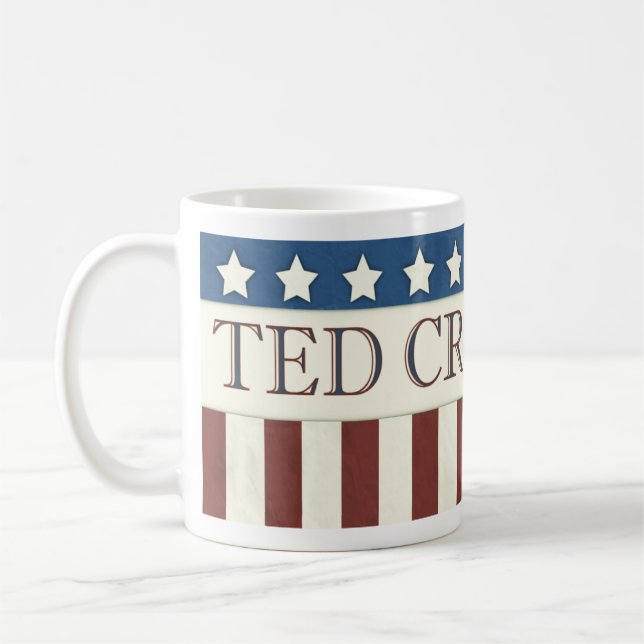 Ted Cruz president 2016 stars och stripes Kaffemugg (Vänster)