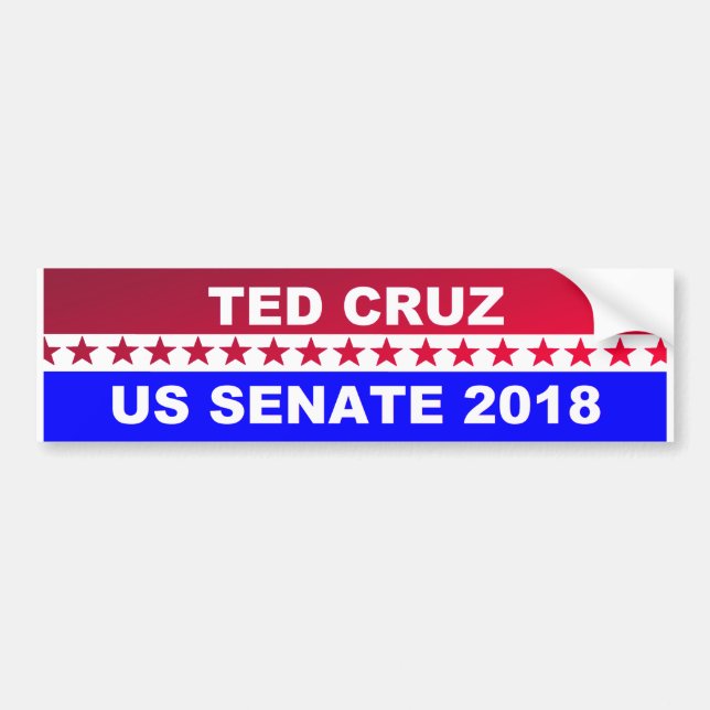 Ted Cruz senatbildekal 2018 Bildekal (Framsidan)