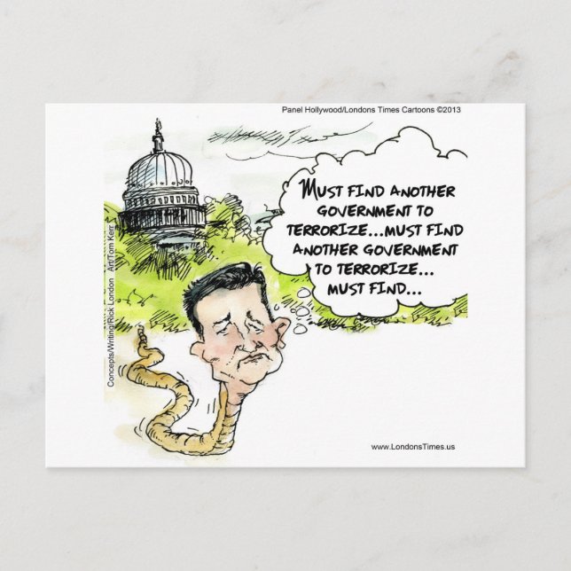 Ted Cruz smiter från kongressen - roligt Vykort (Framsida)