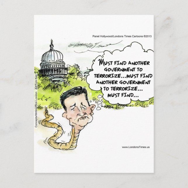 Ted Cruz smiter från kongressen - roligt Vykort (Framsida)