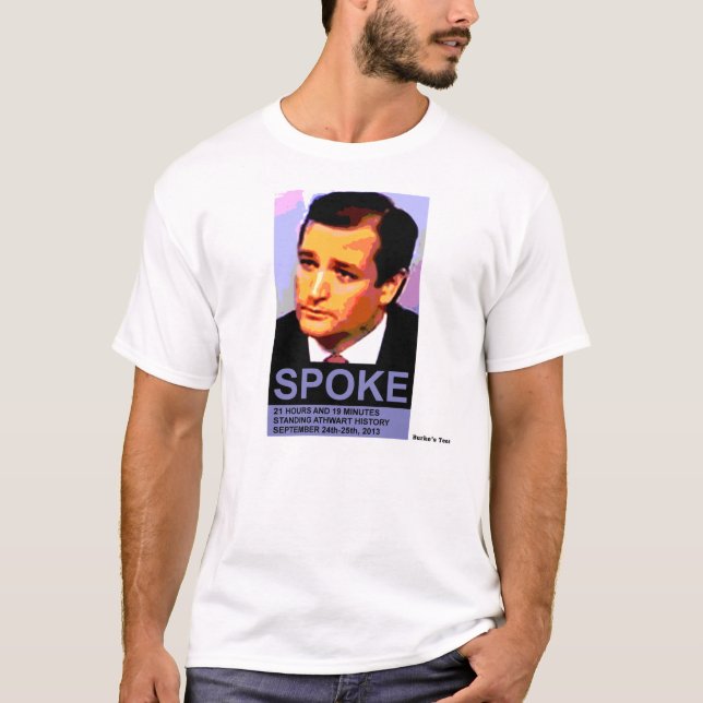 Ted Cruz talade, naturliga färger T-shirt (Framsida)