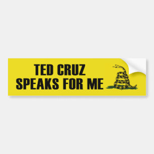 Ted Cruz talar för mig bildekalet Bildekal