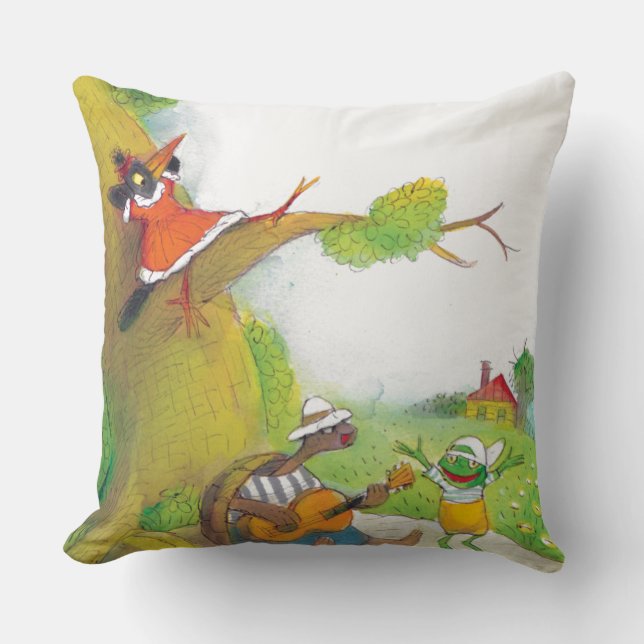 Ted, Ed och Caroll picknicken 1 Kudde (Framsida)