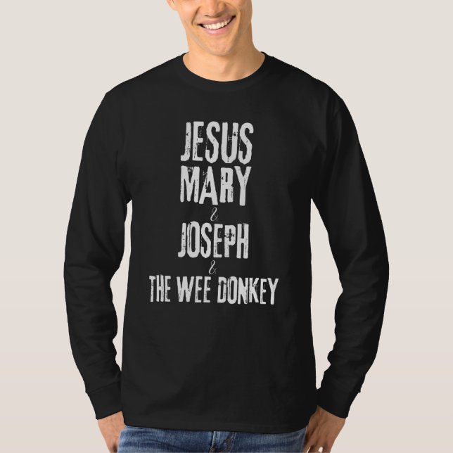 Ted Hastings Jesus Mary Joseph och Wee Donkey T Shirt (Framsida)