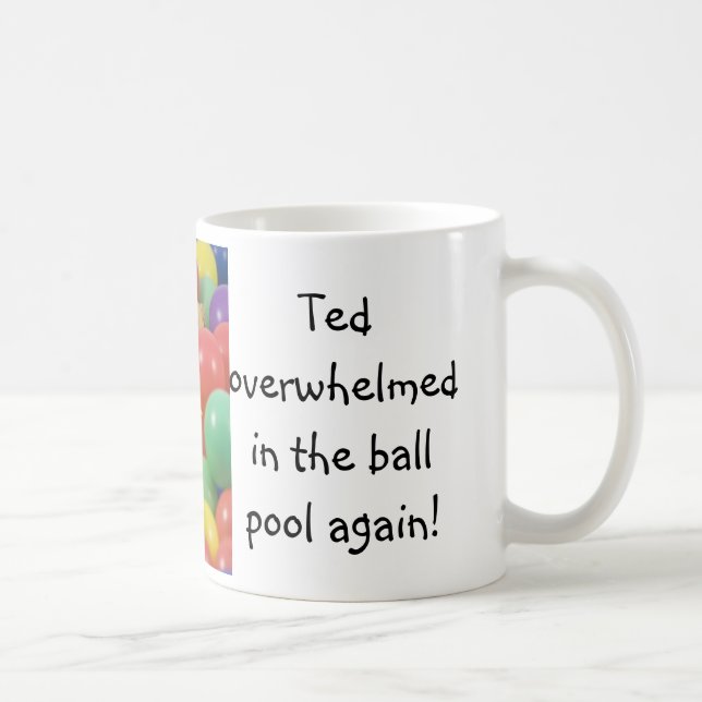 Ted i kulbadet ... engelsk tekopp kaffemugg (Höger)