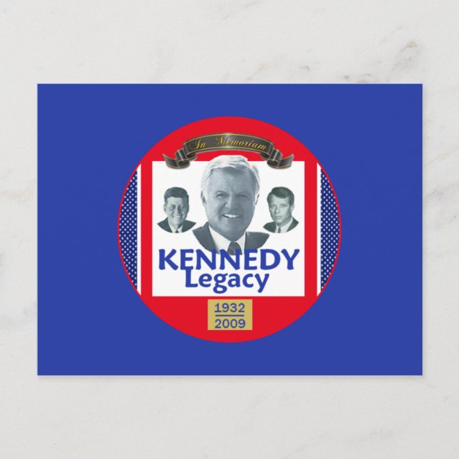 Ted Kennedy 2009 Legacy Postcard Vykort (Framsida)