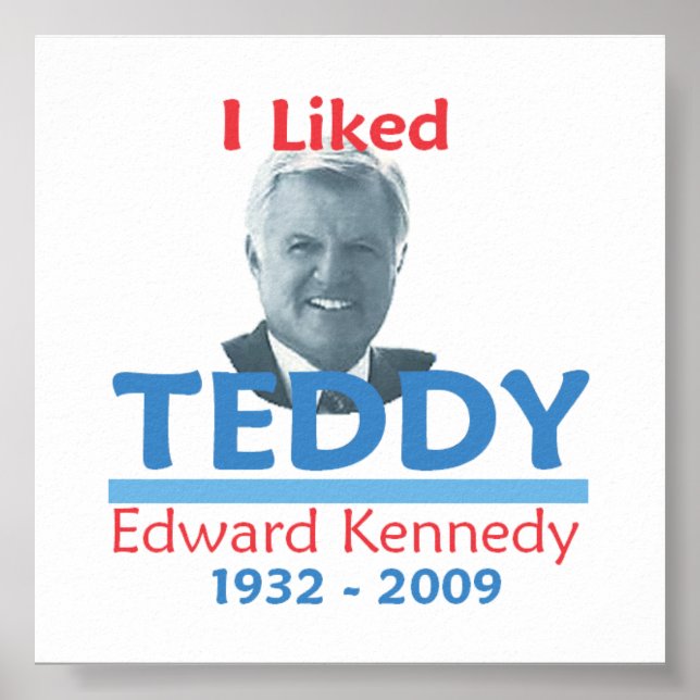 Ted Kennedy I LIKED TEDDY Poster (Framsidan)
