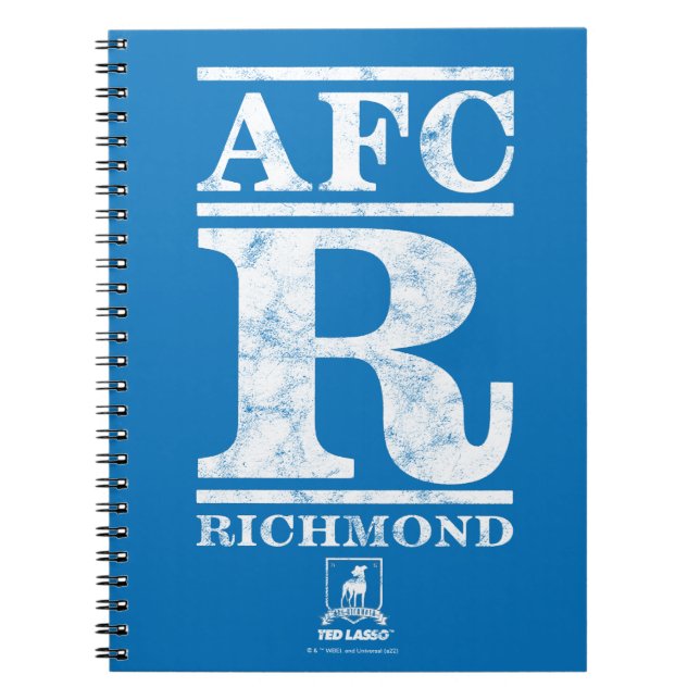 Ted Lasso | AFC R Richmond Text Logotyp Anteckningsbok (Framsidan)