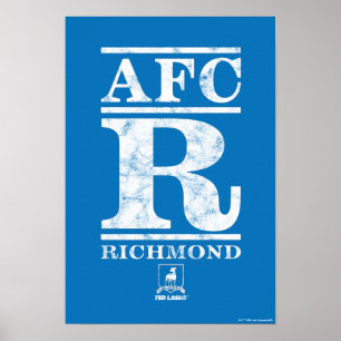 Ted Lasso   AFC R Richmond Text Logotyp Poster