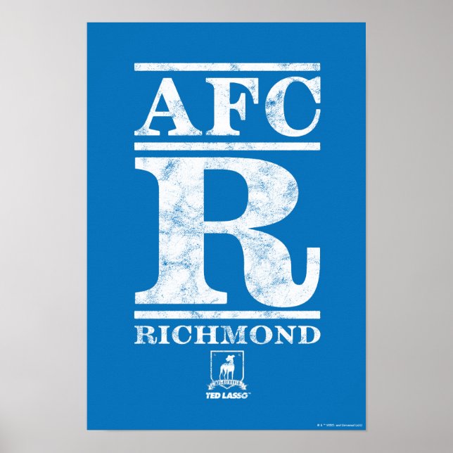 Ted Lasso | AFC R Richmond Text Logotyp Poster (Framsidan)