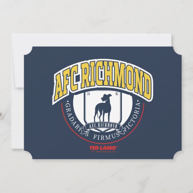 Ted Lasso | AFC Richmond Athletic Circle Badge Anteckningskort (Framsida)