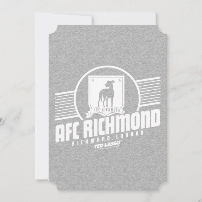Ted Lasso | AFC Richmond Athletic Rand Graphic Anteckningskort (Framsida)