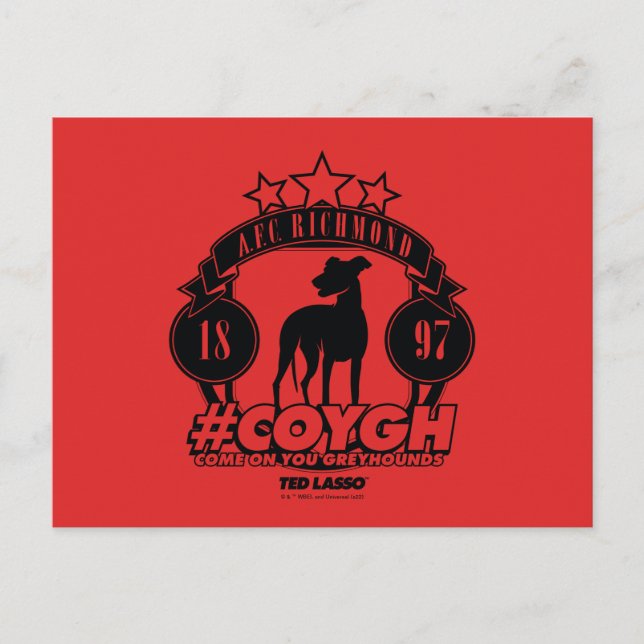 Ted Lasso | AFC Richmond #COYGH Vykort (Framsida)