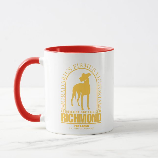Ted Lasso | AFC Richmond Gold Arched Logo Mugg (Vänster)