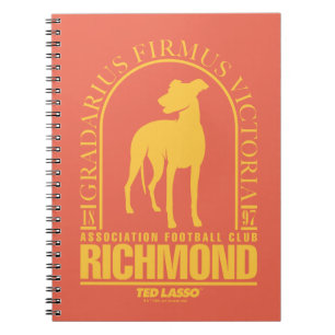 Ted Lasso AFC Richmond Guld Arched Logotyp Anteckningsbok