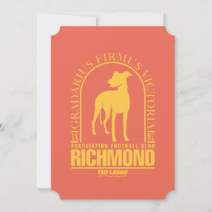 Ted Lasso AFC Richmond Guld Arched Logotyp Anteckningskort