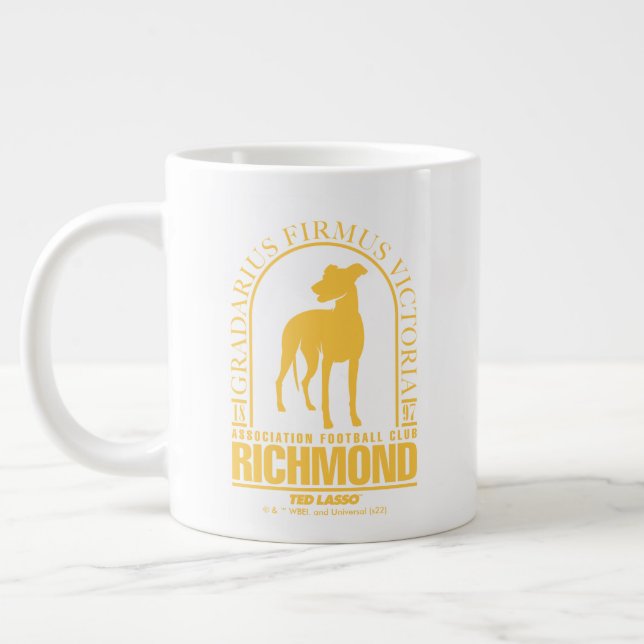 Ted Lasso | AFC Richmond Guld Arched Logotyp Jumbo Mugg (Vänster)