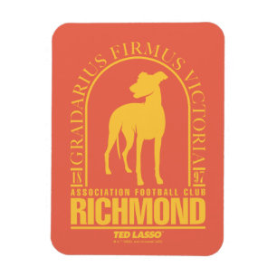 Ted Lasso AFC Richmond Guld Arched Logotyp Magnet