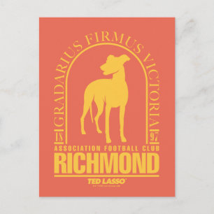 Ted Lasso AFC Richmond Guld Arched Logotyp Vykort