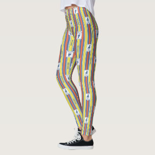 Ted Lasso AFC Richmond Logotyp Rand Mönster Leggings