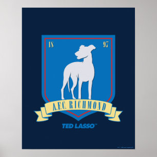 Ted Lasso AFC Richmond Team Logotyp Poster