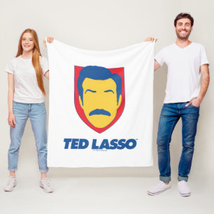 Ted Lasso Ansikte-ikon Fleecefilt