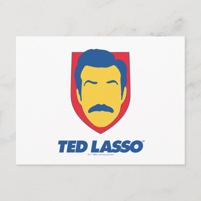 Ted Lasso | Ansiktsikon Vykort (Framsida)
