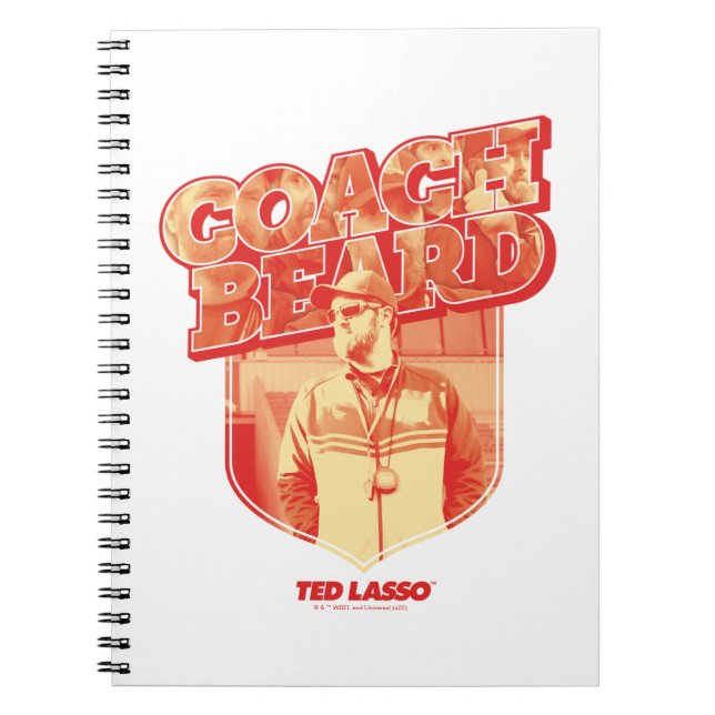 Ted Lasso | Coach Beard Badge Anteckningsbok (Framsidan)