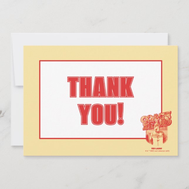 Ted Lasso | Coach Beard Badge Anteckningskort (Framsida)