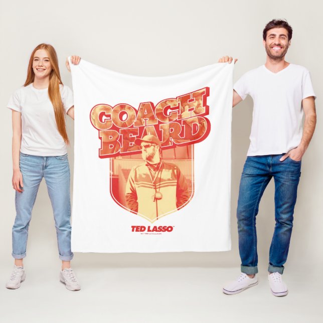 Ted Lasso | Coach Beard Badge Fleecefilt (På plats)