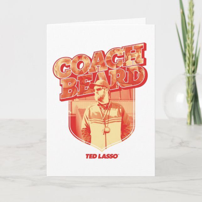 Ted Lasso | Coach Beard Badge Kort (Framsida)