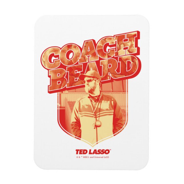 Ted Lasso | Coach Beard Badge Magnet (Vertikal)