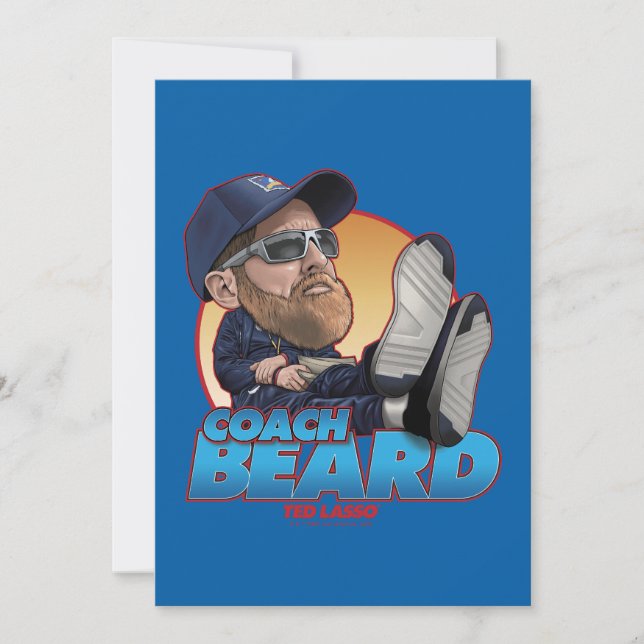 Ted Lasso | Coach Beard Bobblehead Anteckningskort (Framsida)