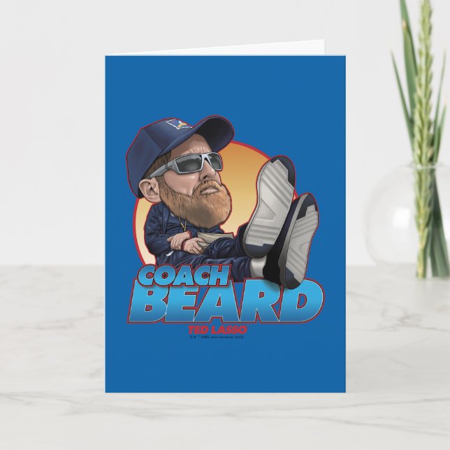 Ted Lasso | Coach Beard Bobblehead Kort (Framsida)